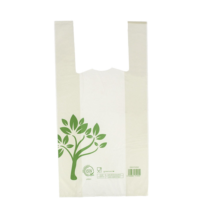 Plastic T-Shirt Bag Home Compost “Be Eco!” 30x40cm (2.000 Units)