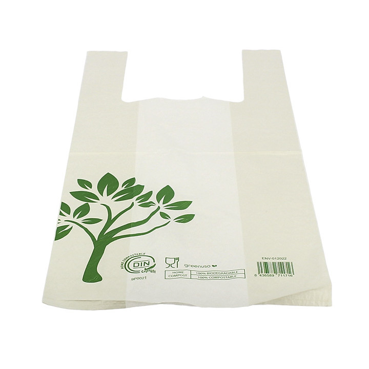 Plastic T-Shirt Bag Home Compost “Be Eco!” 35x45cm (100 Units) 