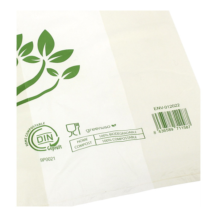 Plastic T-Shirt Bag Home Compost “Be Eco!” 35x50cm (1.000 Units)