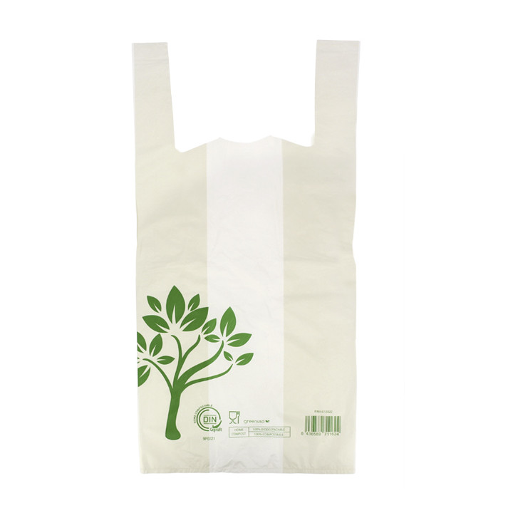 Plastic T-Shirt Bag Home Compost “Be Eco!” 50x60cm (100 Units) 