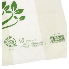 Plastic T-Shirt Bag Home Compost “Be Eco!” 50x60cm (500 Units)