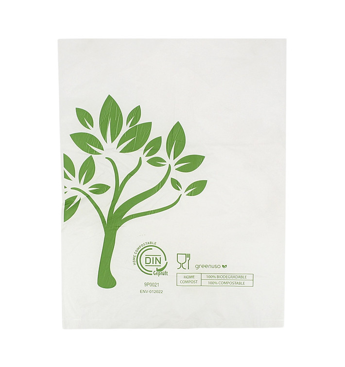 Plastic Bag Home Compost “Be Eco!” 23x30,5cm (100 Units)