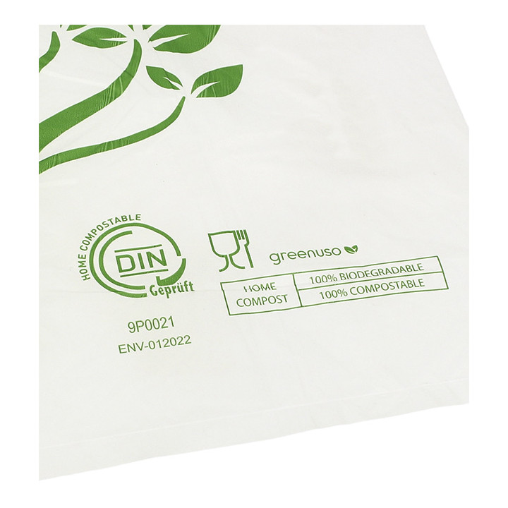 Plastic Bag Home Compost “Be Eco!” 23x30,5cm (100 Units)