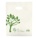 Die-Cut Handle Plastic Bags Home Compost “Be Eco!” 30x40cm (100 Units)