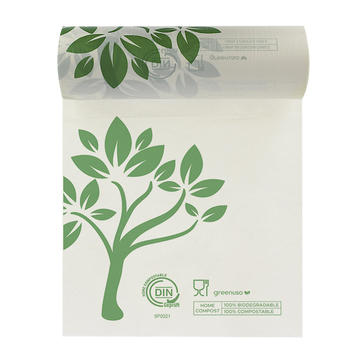 Roll of Plastic Bags Home Compost “Be Eco!” 25x37cm (500 Units)
