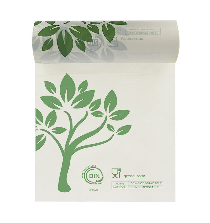 Roll of Plastic Bags Home Compost “Be Eco!” 25x37cm (3.000 Units)