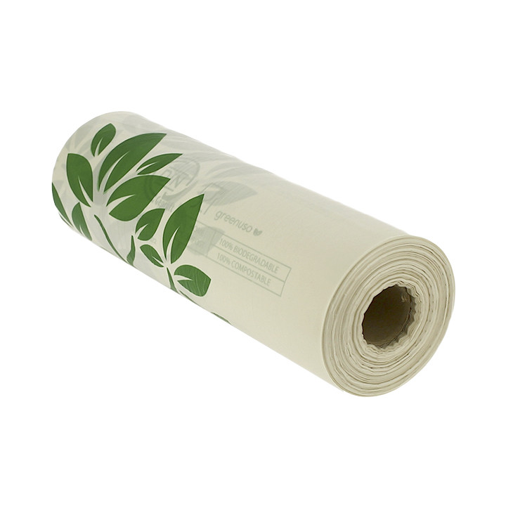 Roll of Plastic Bags Home Compost “Be Eco!” 25x37cm (3.000 Units)