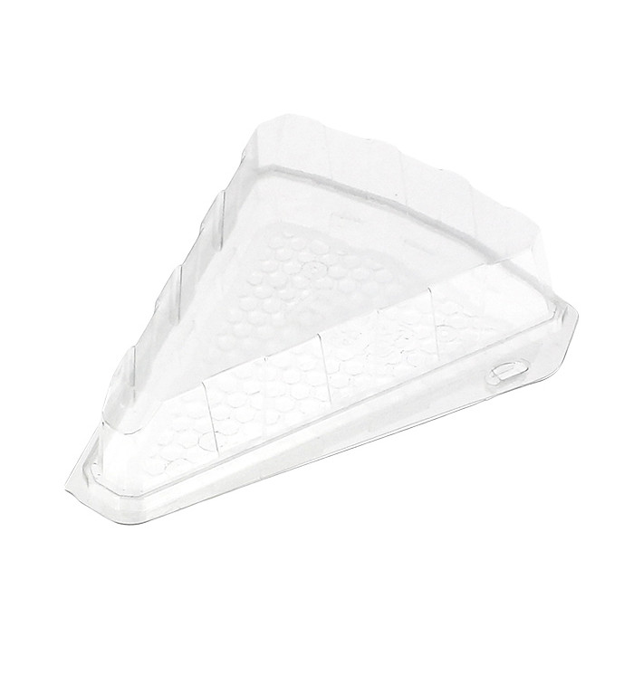 Plastic Cake Slice Container Clear 16,2x13,5x5cm 1/8 Ø26cm (20 Units) 