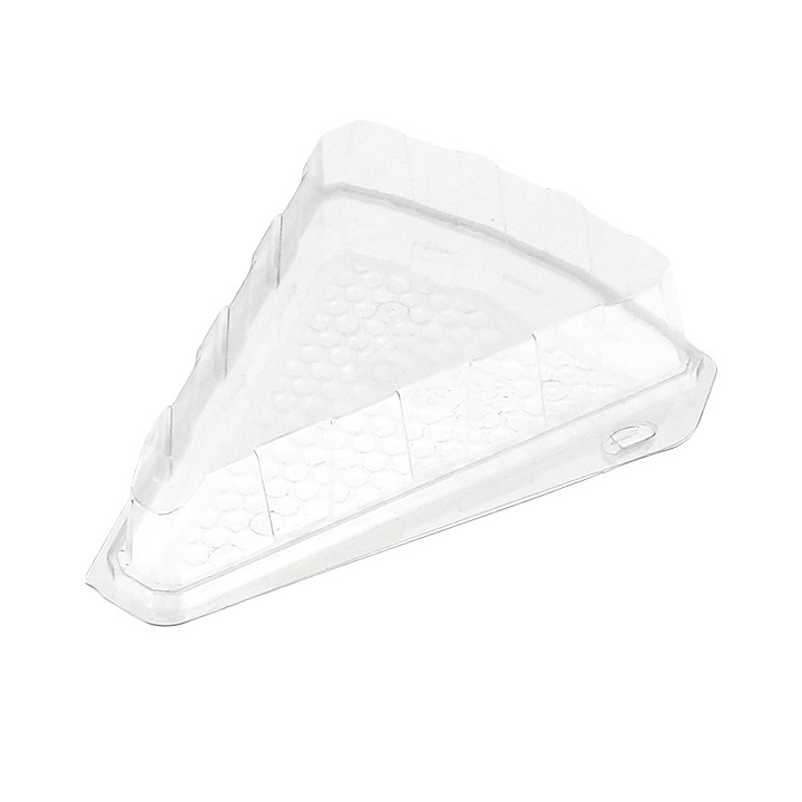 Plastic Cake Slice Container Clear 16,2x13,5x5cm 1/8 Ø26cm (20 Units) 