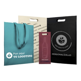 Non-Woven PREMIUM Bag with Short Handles White 25+10x30cm (25 Units)