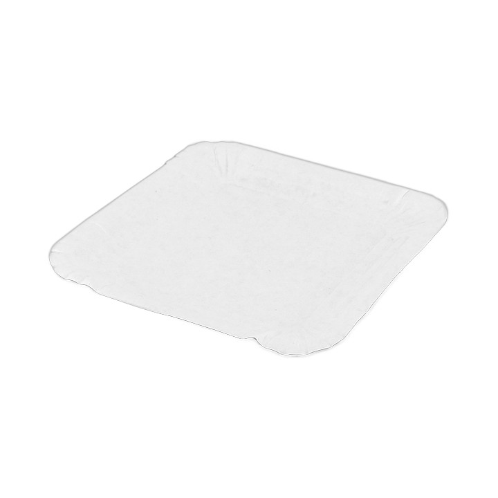 Paper Tray Square shape White 13x13cm (100 Units)  