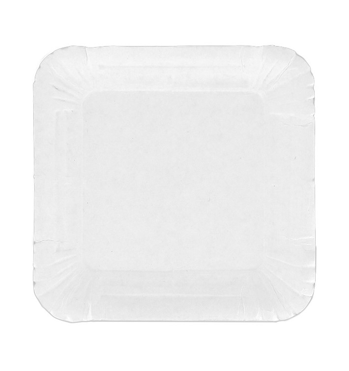 Paper Tray Square shape White 13x13cm (100 Units)  