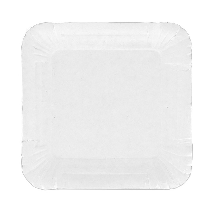 Paper Tray Square shape White 13x13cm (100 Units)  