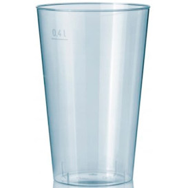 Plastic Cup PS Injection Moulding Clear 400 ml (500 Units)