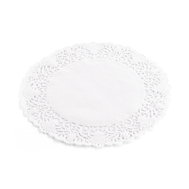 Paper Lace Doilie "Litos" White Ø12cm (250 Units)  