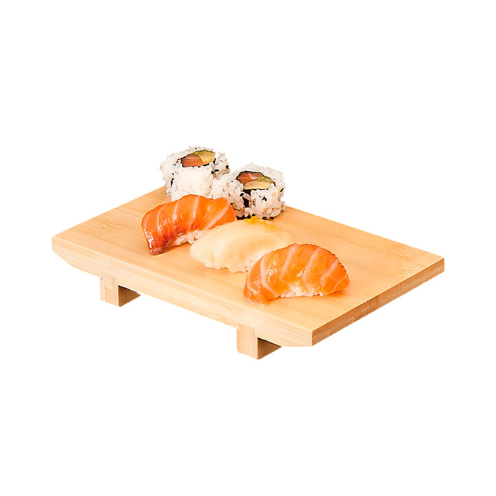 Bamboo Sushi Tray Natural 20,5x15x3cm (1 Unit) 