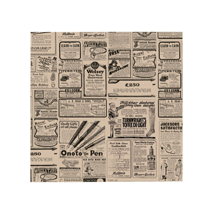 Paper Food Wrap Grease-Proof "Times" Kraft 31x31cm (1000 Units) 