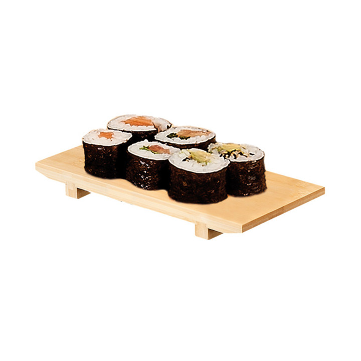 Bamboo Sushi Tray 27,5x18x2,5cm (20 Units)