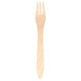 Wooden Fork Natural 18,3cm (100 Units)  