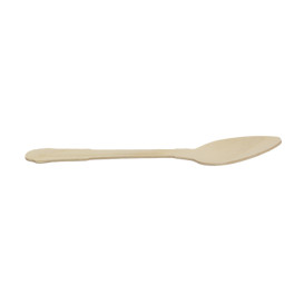 Wooden Teaspoon Coffee 12cm (100 Units)  
