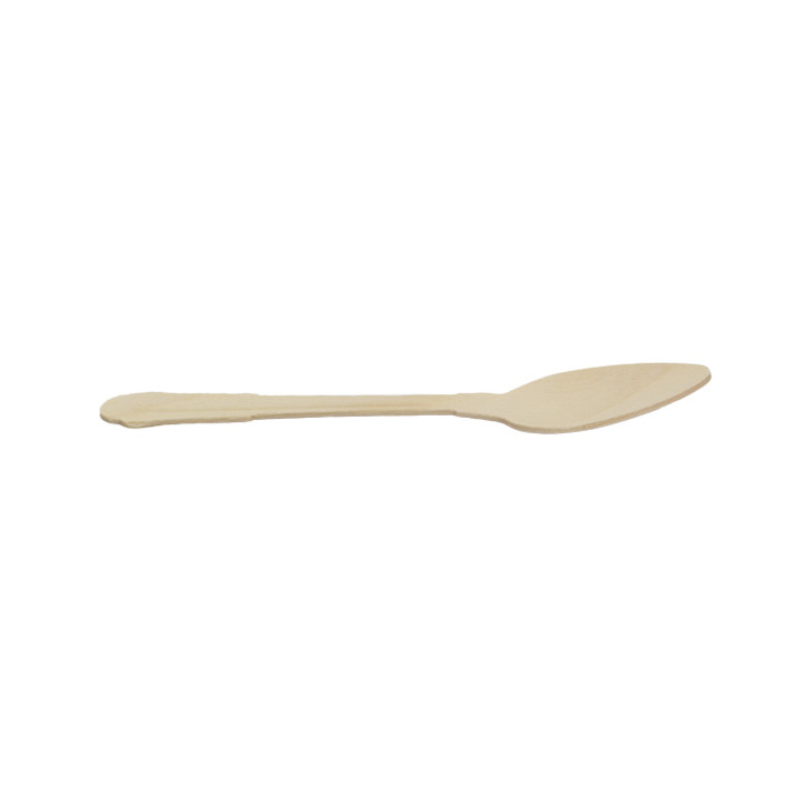 Wooden Teaspoon Coffee 12cm (100 Units)  