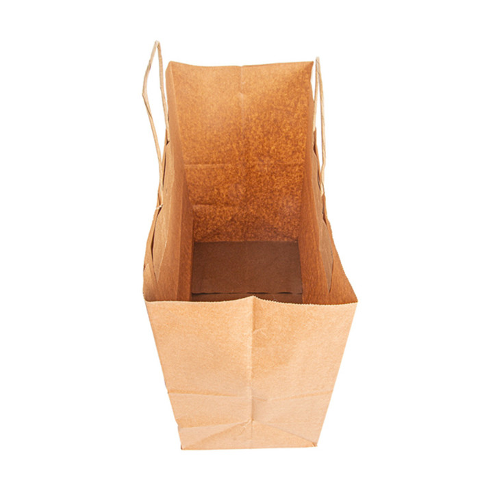 Paper Bag with Handles Kraft Brown 90g 32+16x31cm (250 Units)