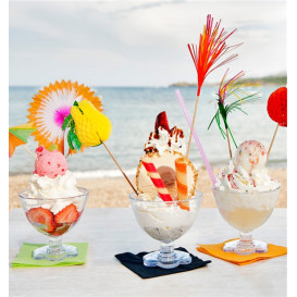 Ice Cream Decorating Set Chinese Fan Design 7,5cm (144 Units)  