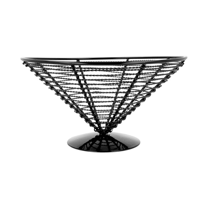 Serving Basket Containers Steel Ø23x12,5cm (6 Units)