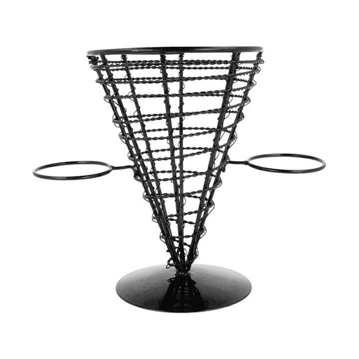Serving Basket Containers Steel 2 Cups Ø12,8x18cm (1 Unit) 