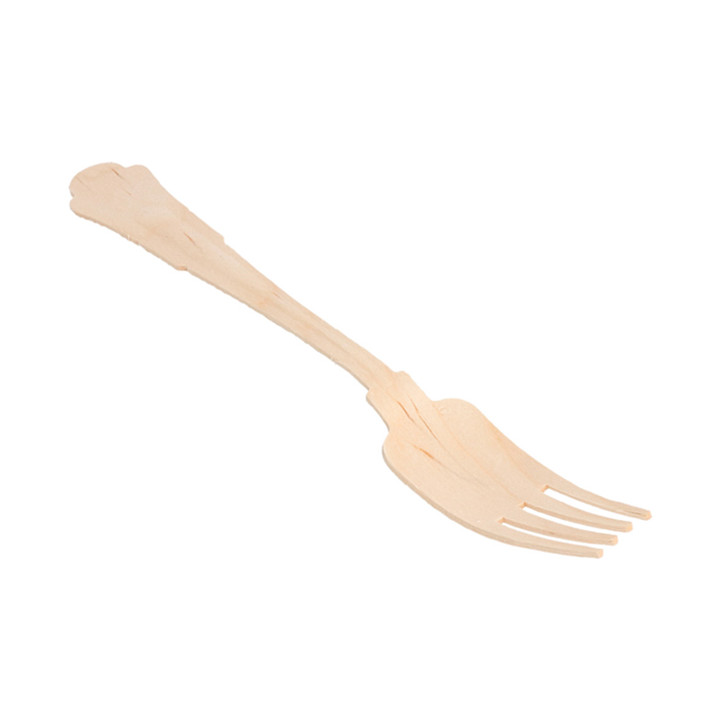 Wooden Fork "Classic" 20cm (100 Units)  