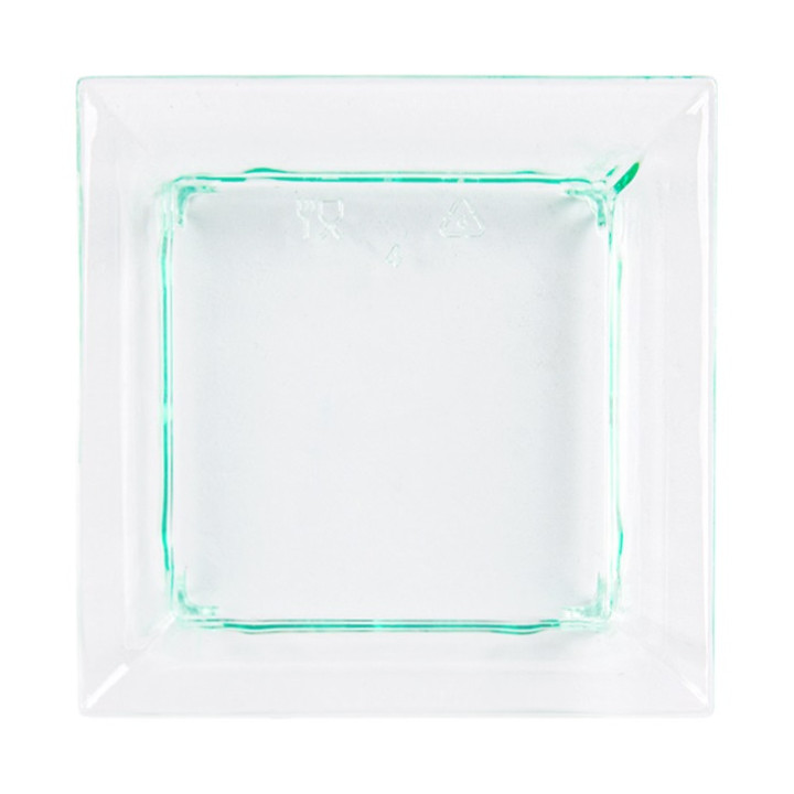 Plastic Tasting Plate PS Water Green 6,5x6,5x1,5cm (30 Units) 