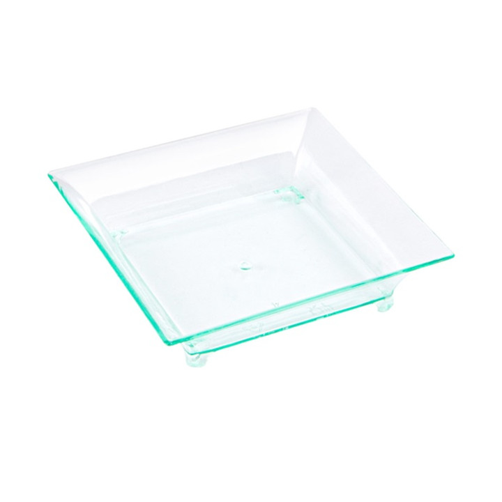 Plastic Tasting Plate PS Water Green 6,5x6,5x1,5cm (720 Units)