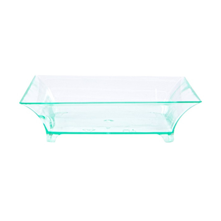 Plastic Tasting Plate PS Water Green 6,5x6,5x1,5cm (720 Units)