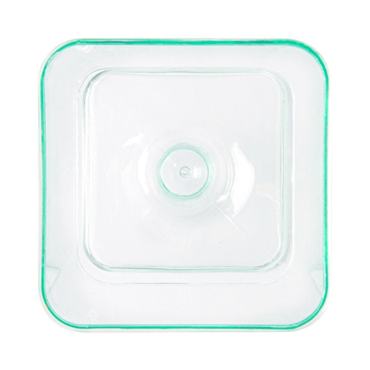 Plastic Glass Square shape Water Green 60 ml (12 Units) 