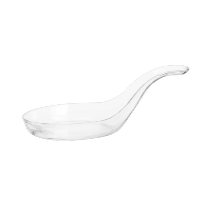 Plastic Tasting Spoon PS Clear 12 cm (100 Units)  