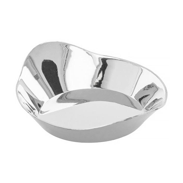 Tasting Plastic Bowl PS Oval shape Silver 30ml 8x2cm (500 Units)