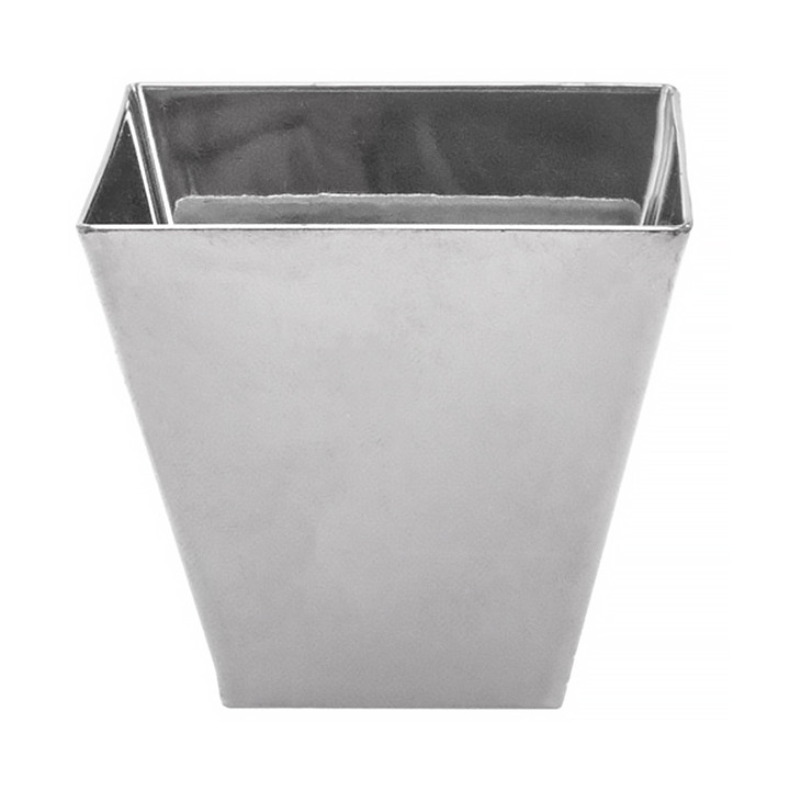 Tasting Plastic Bowl PS Silver Large Size 7x7x5,5cm (50 Units)