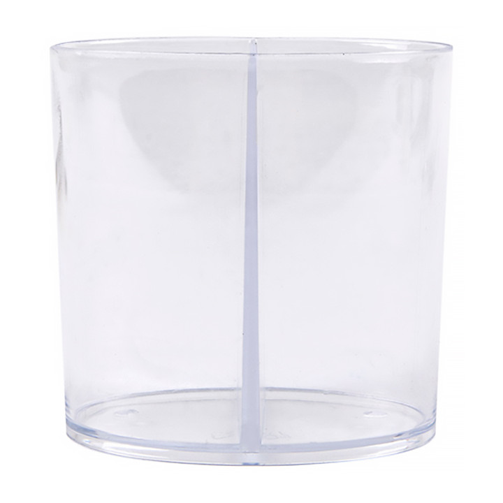 Plastic Tasting Cup PS 2 Compartments Clear 60ml (500 Units)