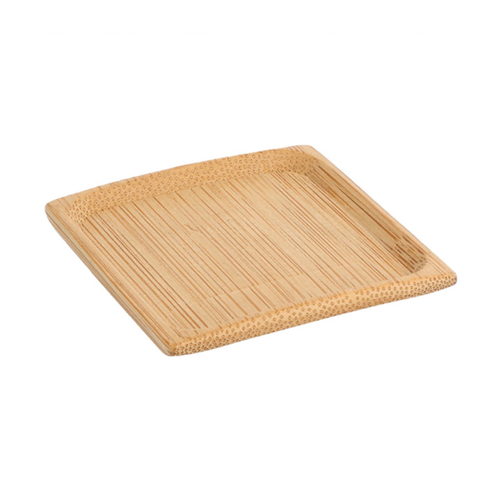 Bamboo Tasting Plate Square shape 6x6cm (24 Units) 