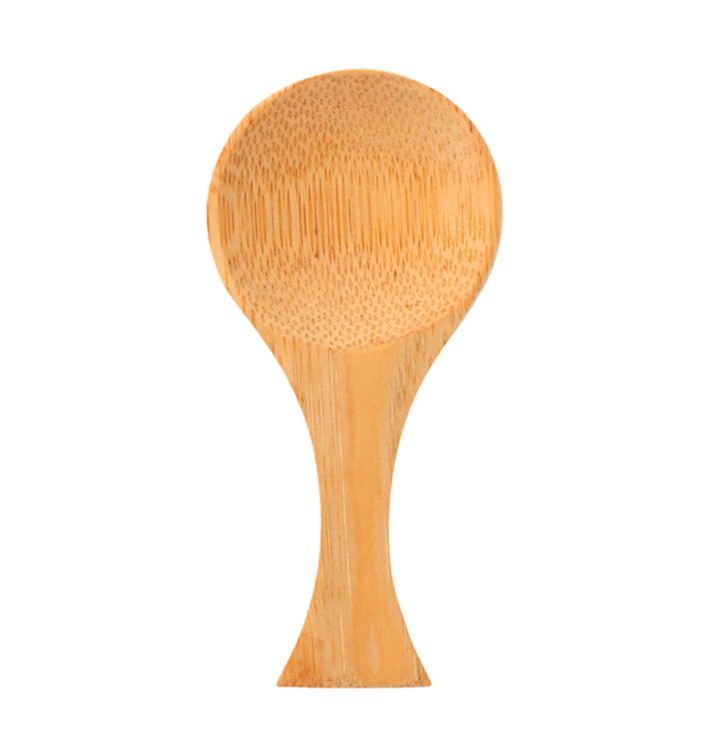 Bamboo Tasting Spoon Tenis 9cm (50 Units) 
