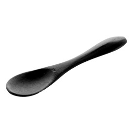 Bamboo Teaspoon Black 9cm (500 Units)