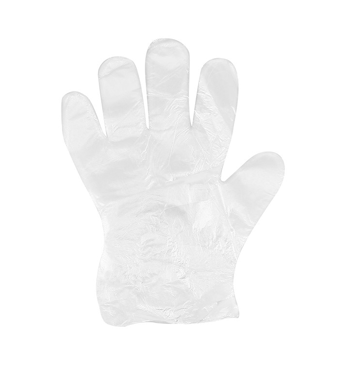 Plastic Gloves Coarse PE Clear (100 Units)
