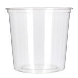 Tub Deli Container PLA Clear Compostable 720ml (50 Units) 