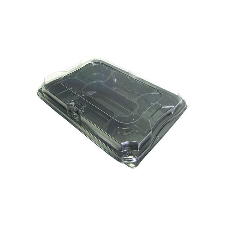 Plastic Tray with Lid 7C 35x24 cm (25 Units) 