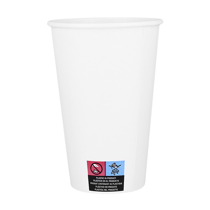 Paper Cup White ECO 16Oz/480ml Ø9cm (1.000 Units)