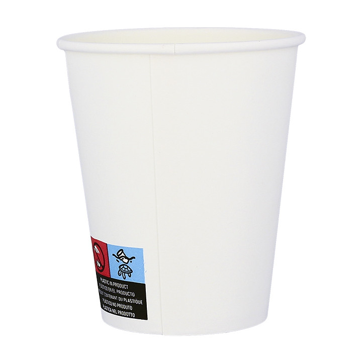 Paper Cup White ECO 8Oz/240ml Ø8cm (50 Units)