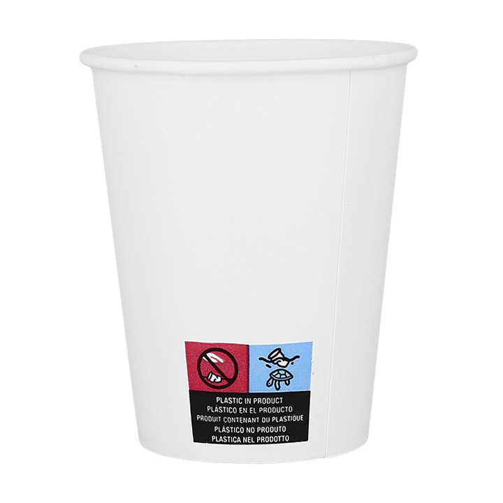 Paper Cup White ECO 8Oz/240ml Ø8cm (50 Units)