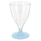 Reusable PS Cup Water/Wine Blue Foot 200ml 2P (6 Units)