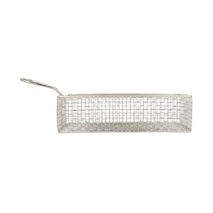 Serving Mini Fryer Container Steel 22x10x6cm (6 Units)