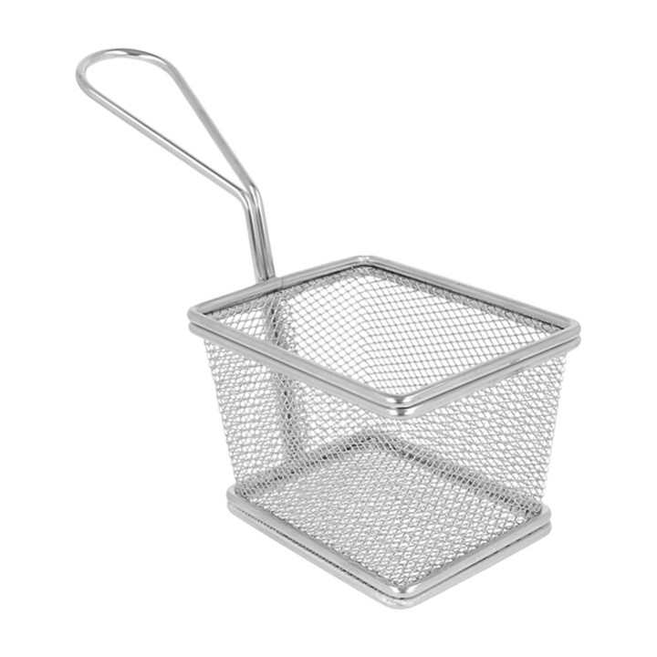 Serving Mini Fryer Container Steel 10x9x6cm (1 Unit) 